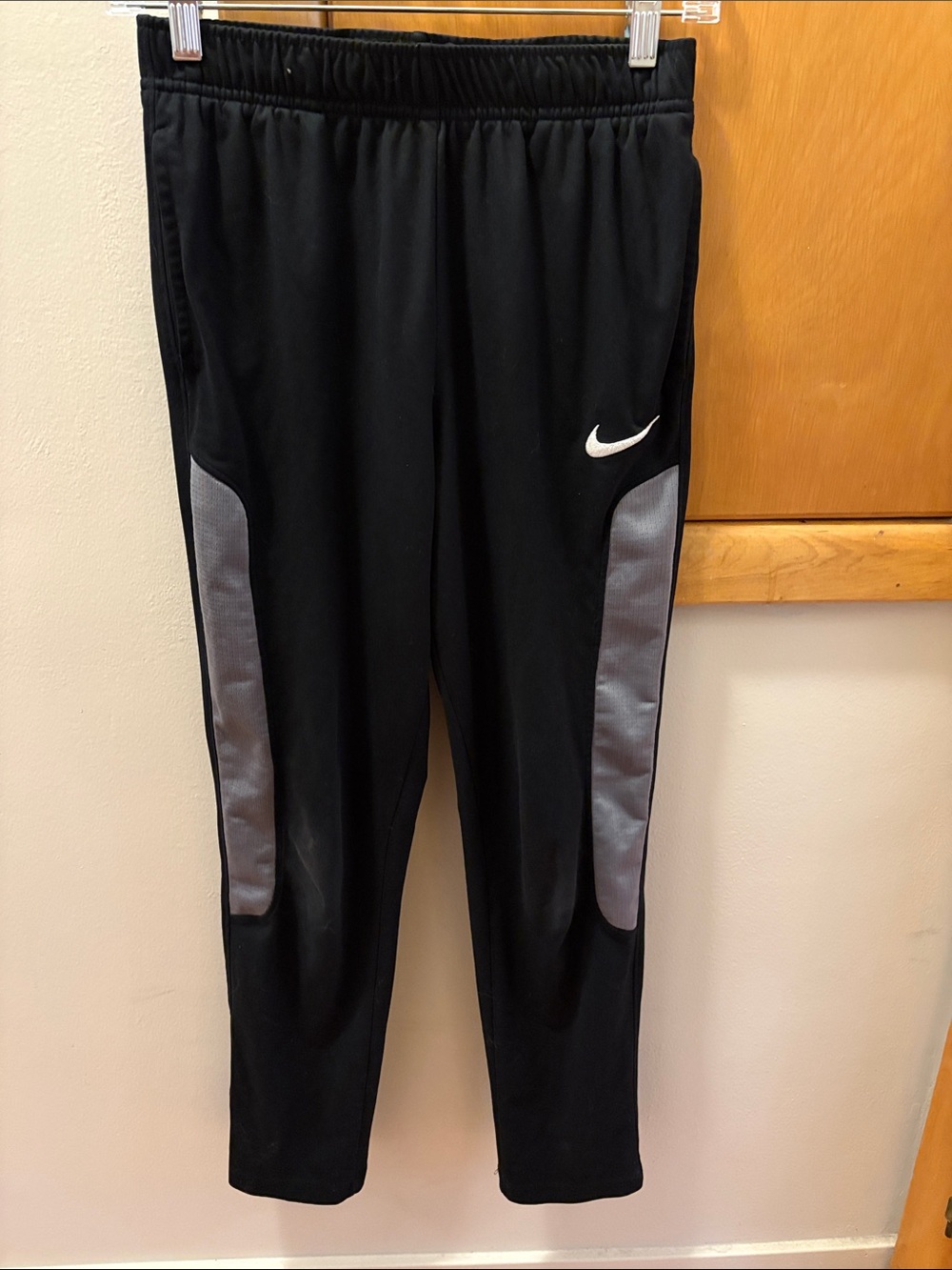 Nike Kids' Black and Gray Athletic Track Pants